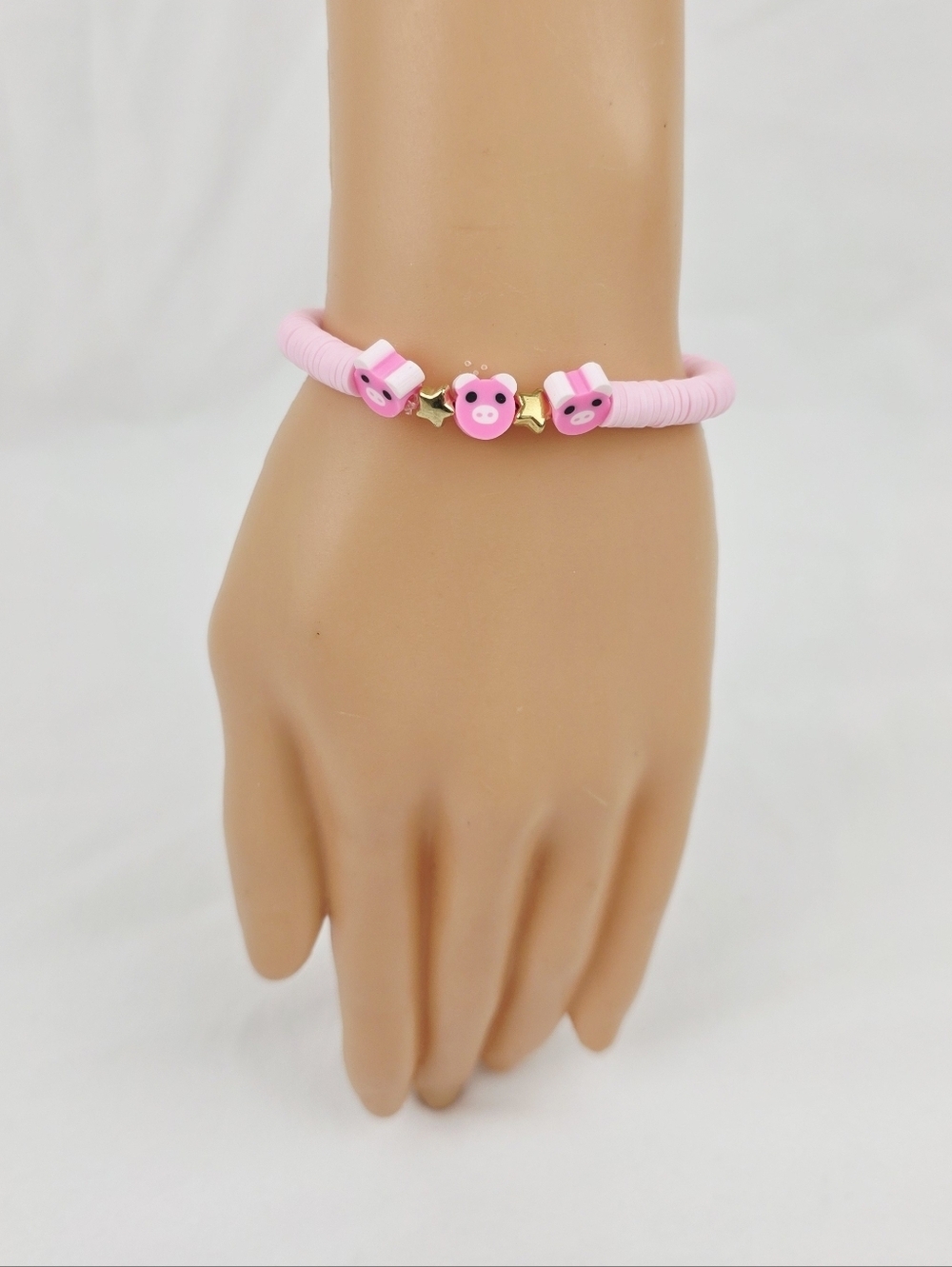 Handmade Clay Bead Bracelet
